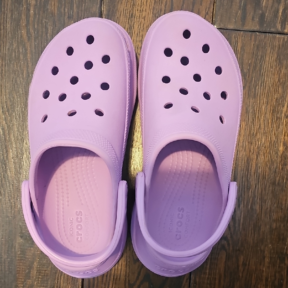 Crocs Bae Platform Clog Purple Women's Size 6